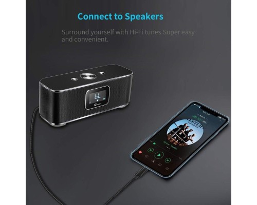 Кабель мультимедійний AUX Lightning to TRS Audio 3.5mm M/M 1.0m Choetech (AUX007)