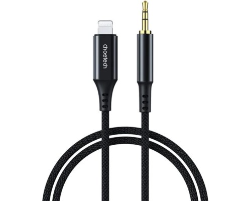 Кабель мультимедійний AUX Lightning to TRS Audio 3.5mm M/M 1.0m Choetech (AUX007)
