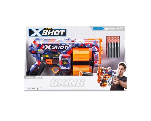 Іграшкова зброя Zuru X-Shot Швидкострільний бластер Skins Dread Malice (12 патронів) (36517Q)