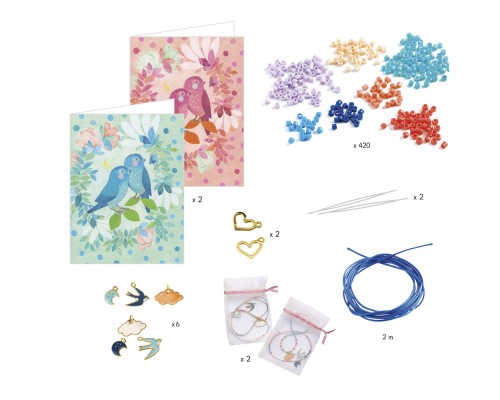 Набір для творчості Djeco Птахи в небі виготовлення браслетів дружби (DJ00016)