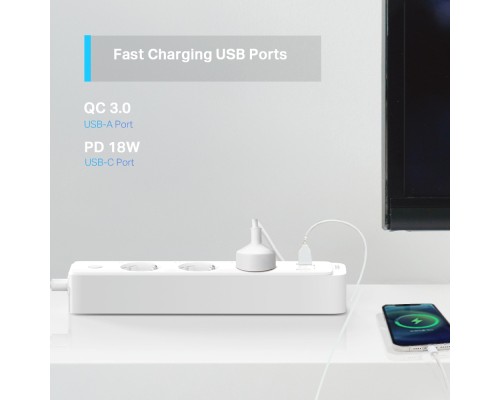 Мережевий фільтр живлення TP-Link Tapo P300