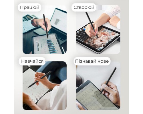 Стилус AirOn AirPen 2 для ємнісного дисплею Black (6126755803228)