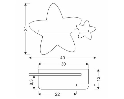 Світильник Candellux Star (21-75734)