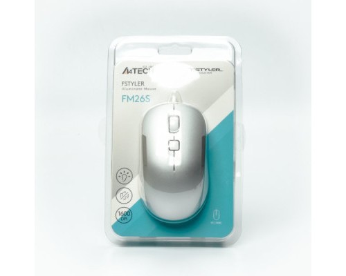 Мишка A4Tech FM26S USB Icy White (4711421993562)