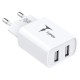 Зарядний пристрій T-Phox TC-224 Pocket Dual USB White (TC-224 (W))