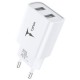 Зарядний пристрій T-Phox TC-224 Pocket Dual USB White (TC-224 (W))