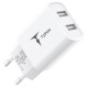 Зарядний пристрій T-Phox TC-224 Pocket Dual USB White (TC-224 (W))