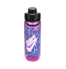 Пляшка для води Nike TR Renew Recharge Chug Bottle 24 OZ рожевий, чорний, синій, білий 709 мл N.100.7637.660.24 (887791761897)