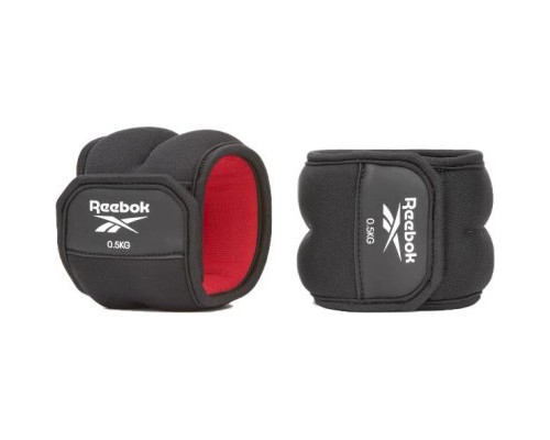 Обважнювач Reebok Ankle Weights чорний, червоний RAWT-11220 0.5 кг (885652020596)