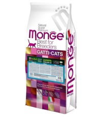 Сухий корм для кішок Monge Cat Bwild Grain Free Sterilised Тунець 10 кг (8009470005197)