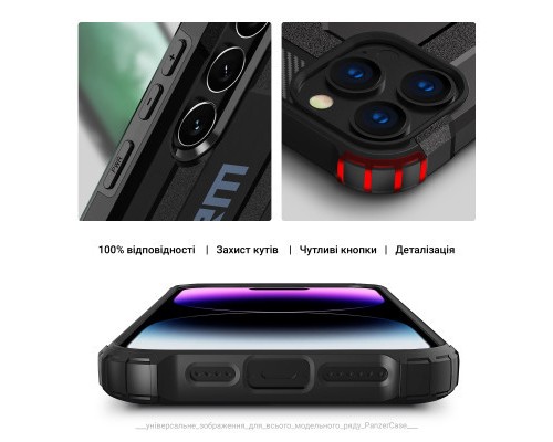 Чохол до мобільного телефона Armorstandart Panzer Samsung A35 5G (A356) (A356) Black (ARM75605)