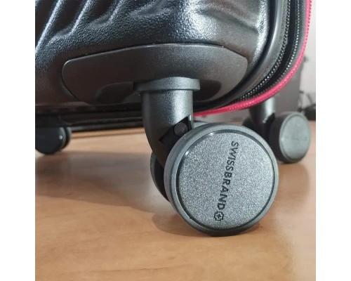 Валіза Swissbrand Nara (S) Black/Red (SWB_LHNAA010S) (DAS302539)