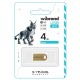 USB флеш накопичувач Wibrand 4GB lynx Gold USB 2.0 (WI2.0/LY4M2G) 