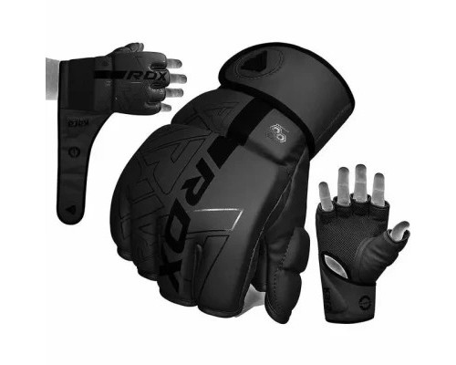 Рукавички для MMA RDX F6 Kara Matte Black L (GGR-F6MB-L)