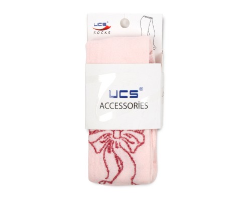 Колготки дитячі UCS Socks з бантиком (M0C0301-1125-86G-pink)