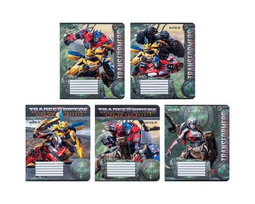 Зошит Kite Transformers 12 аркушів, клітинка (TF24-232)