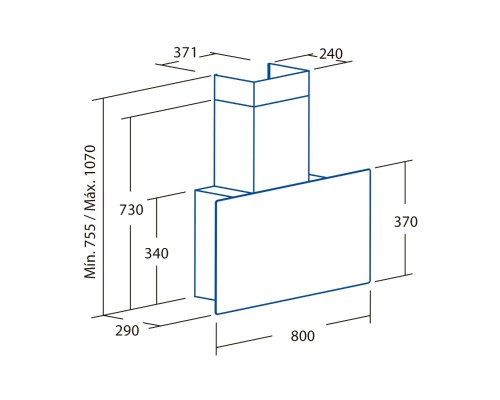 Витяжка кухонна Cata Greco 80 gr