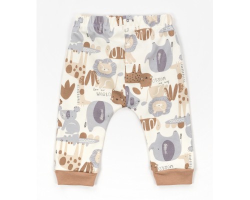 Набір дитячого одягу Miniworld зі звірятками (18004-68B-brown)