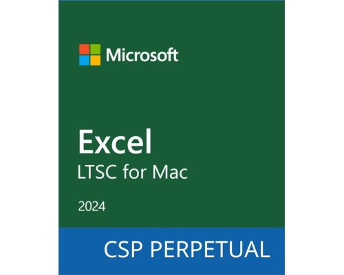 Офісний додаток Microsoft Excel LTSC for Mac 2024 Commercial Software, Perpetual (DG7GMGF0PN5G_0001)