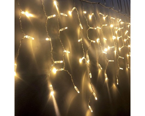 Гірлянда ColorWay Бахрома 3 м x 0.6 м 100 Led IP20 теплий колір USB (CW-GF-100L36UWW)