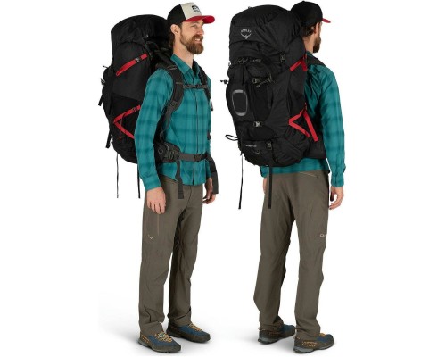 Рюкзак туристичний Osprey Aether Plus 60 black - S/M - чорний (009.2442)