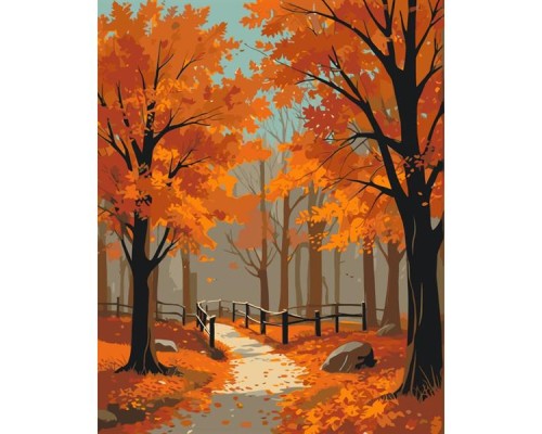 Картина по номерам ArtCraft Осінній ліс 40х50 см (11055-AC)