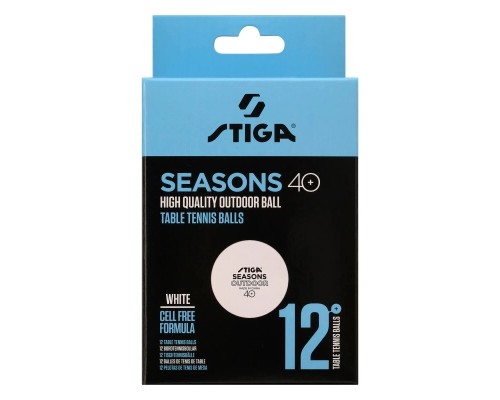 М'ячик для настільного теніса Stiga Seasons White 12 шт (1110-2810-12) (931162)