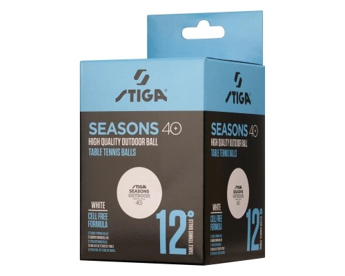 М'ячик для настільного теніса Stiga Seasons White 12 шт (1110-2810-12) (931162)