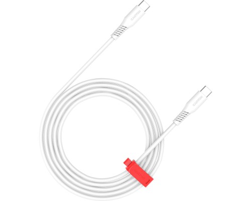 Дата кабель USB-C to USB-C 2.0m CC100SC 100W 2m White Canyon (CNS-CC100SC20W)
