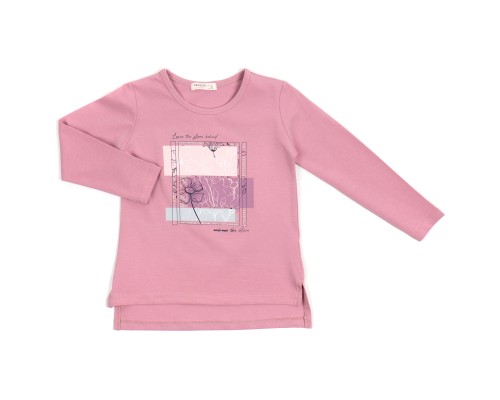 Кофта дитяча Breeze з квіткою (21055-134G-lilac)