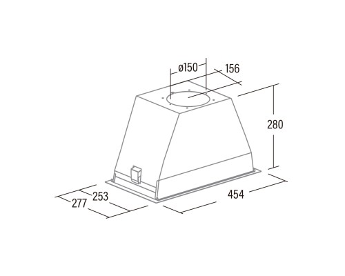 Витяжка кухонна Cata GT PLUS 45 X/L 1115м.куб/год (02030307)