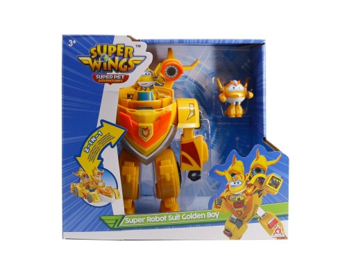 Ігровий набір Super Wings Super Robot Suit Золотий Хлопчик (Golden Boy) (EU770352)