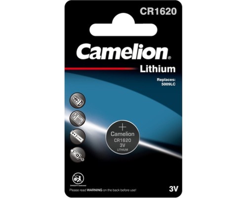 Батарейка CR 1620 Lithium * 1 Camelion (CR1620-BP1)