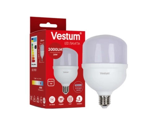 Лампочка Vestum LED T100 30W 6500K 220V E27 (1-VS-1608)