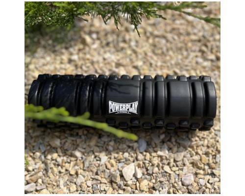 Масажний ролик PowerPlay 4342 Massage Roller 30x10см Чорний (PP_4342_Black)