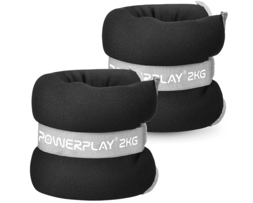 Обважнювач PowerPlay PP-4349 Ankle/Wrist Weights 2 х 2 шт Чорні (PP_4349_Black_2)
