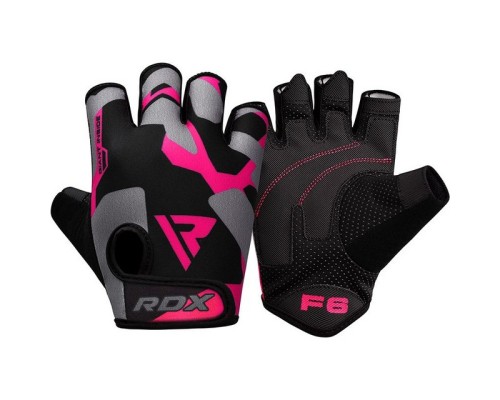 Рукавички для фітнесу RDX F6 Sumblimation Pink S (WGS-F6P-S)