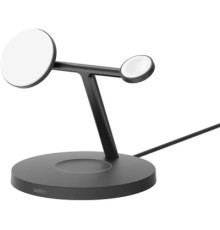 Зарядний пристрій Belkin 3in1 Magnetic Pad Qi2 15W Black (WIZ032KQBK)
