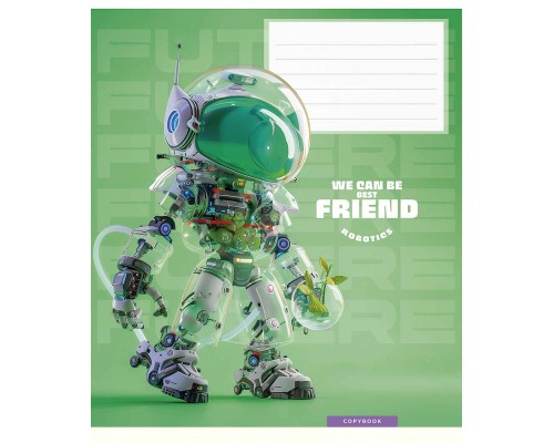 Зошит Школярик We can be best friend 12 аркушів клітинка (012-3461K)