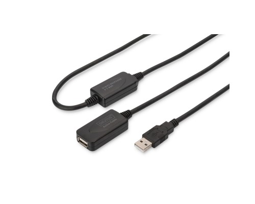 Дата кабель USB 2.0 AM/AF 20.0 m active Digitus (DA-73102)