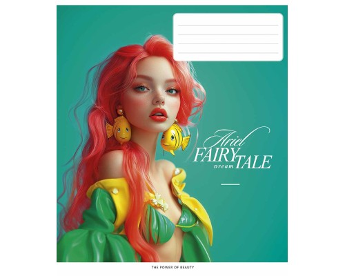 Зошит Школярик Fairytale 48 аркушів клітинка (048-3542K)