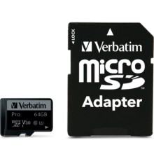 Карта пам'яті Verbatim 64GB microSDXC class 10 UHS-III PRO (47042)