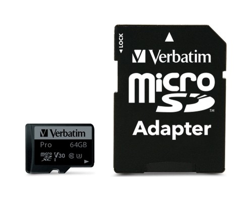 Карта пам'яті Verbatim 64GB microSDXC class 10 UHS-III PRO (47042)