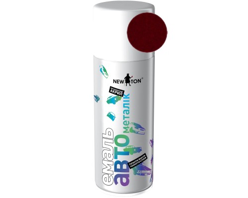 Аерозольна фарба для автомобіля New Ton 132 мет. вишня, аероз. 400 мл (000000326)