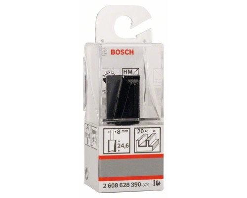 Фреза Bosch Professional пазова, Std, S8, D20, L25 (2.608.628.390)