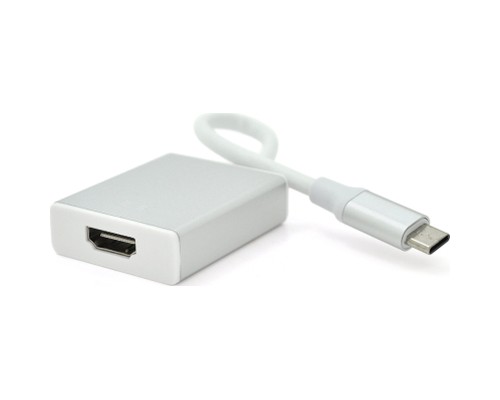Перехідник USB-C to HDMI F 0.1m 4K silver Voltronic (YT-C-Type-C(M)/HDMI(F)S)