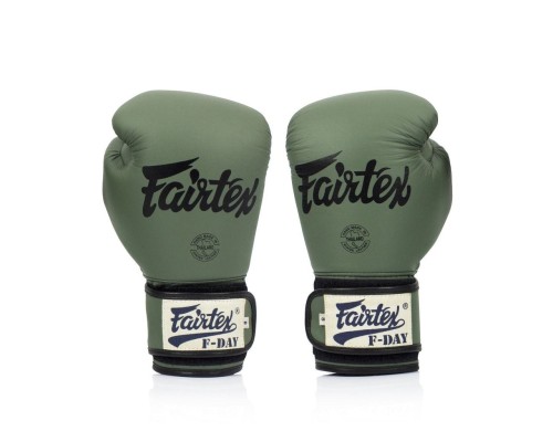 Боксерські рукавички Fairtex BGV11 Green 16 унцій (бинти в комплекті) (BGV11_16oz_Green)