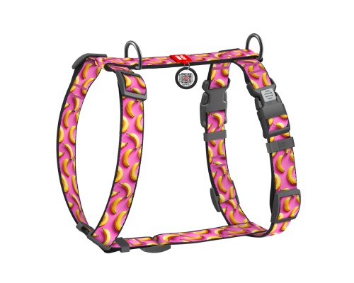 Шлея для собак WAUDOG Nylon анатомічна H-подібна з QR-паспортом 