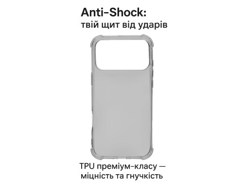 Чохол до мобільного телефона BeCover Anti-Shock Apple iPhone 17 Pro Grey (713798)