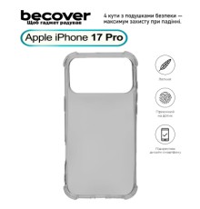 Чохол до мобільного телефона BeCover Anti-Shock Apple iPhone 17 Pro Grey (713798)